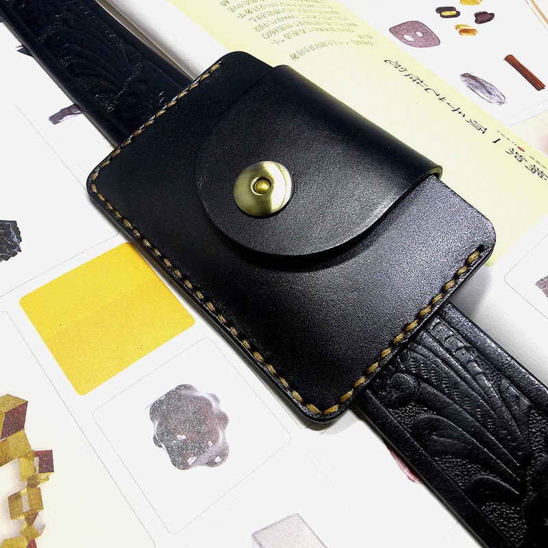 Leather Work Handbag - Blongk marsupio Ultra sottile marsupio in
