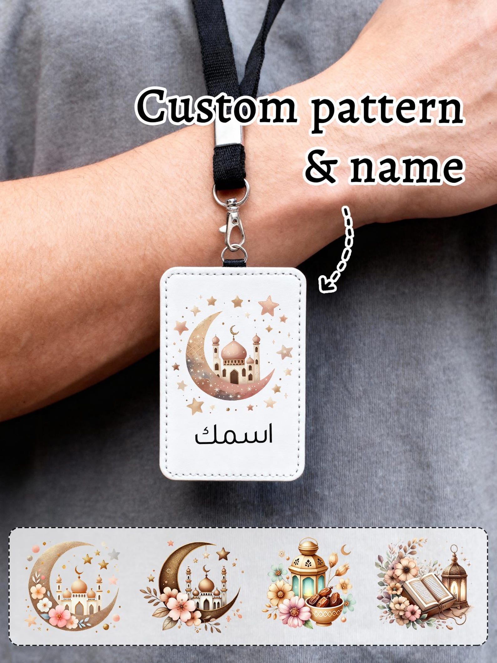 Unique Leather Work - Porta badge personalizzato con nome e