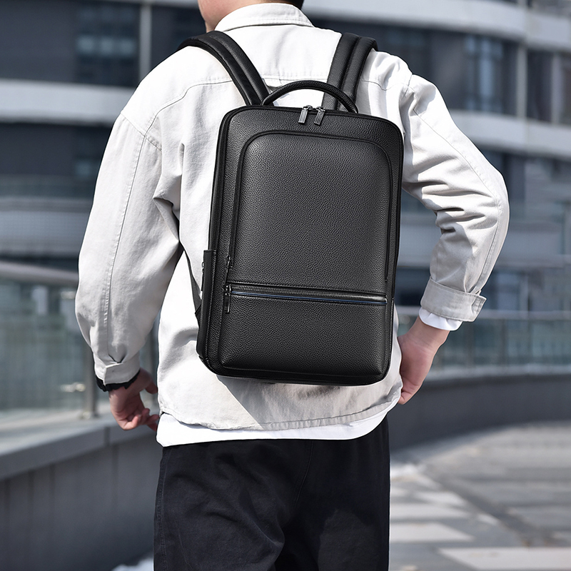 Leatherwork Bag - Zaino da uomo in pelle PU