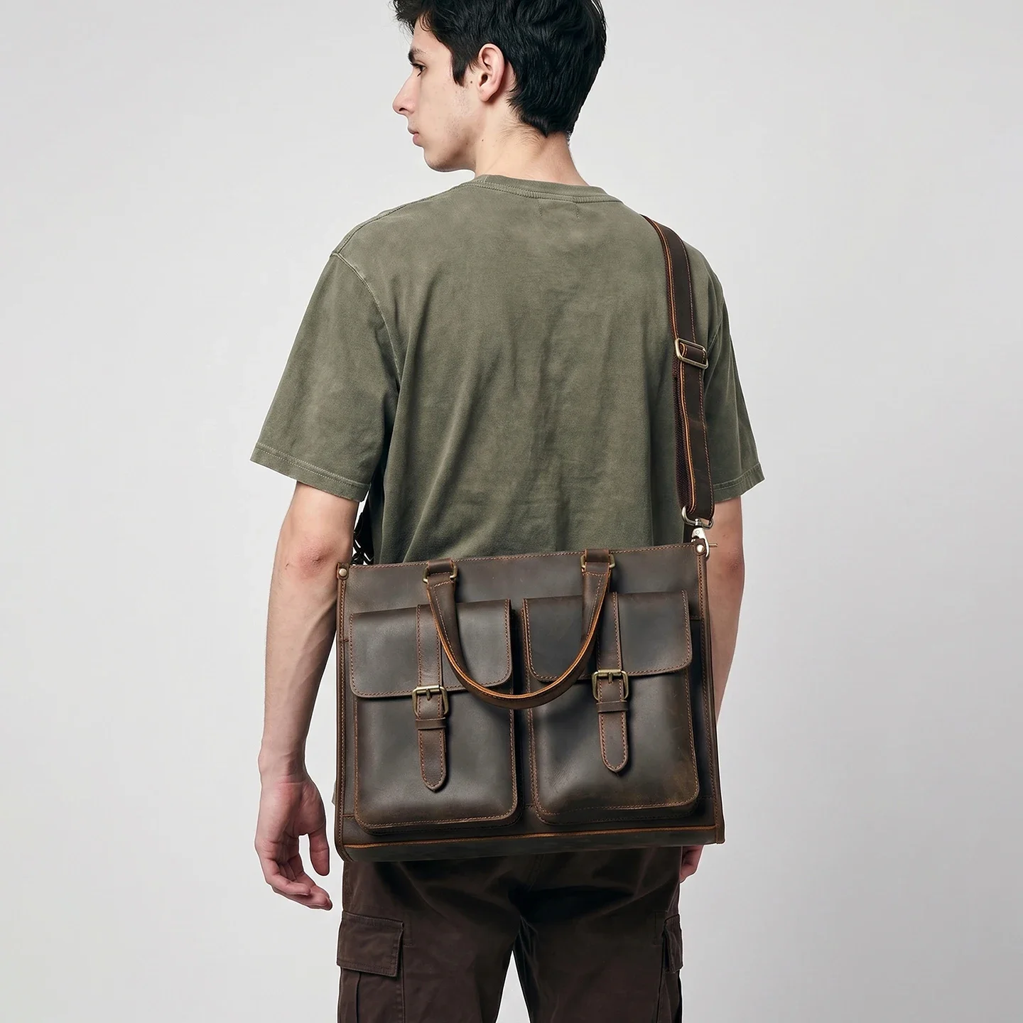 Leatherwork Thread - Borsa a Tracolla Vintage in Vera