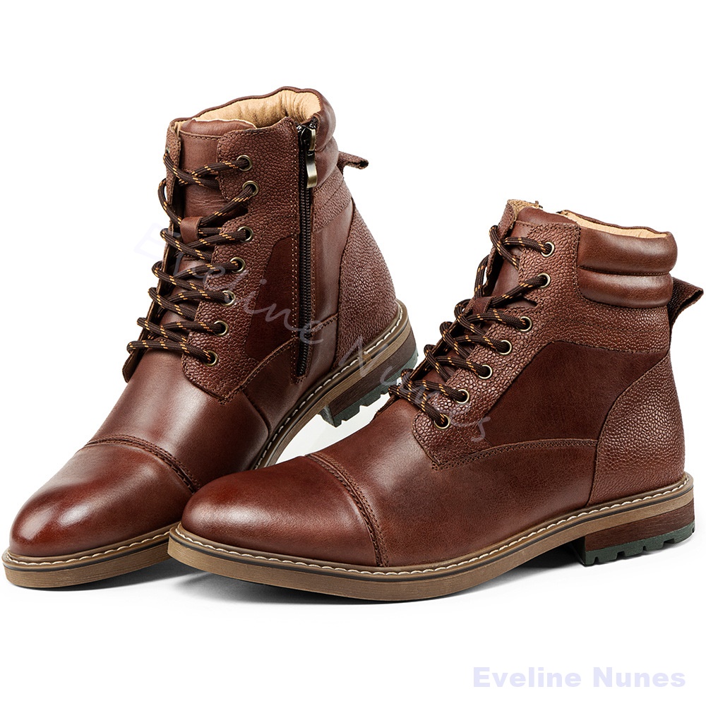 Vintage Leatherwork - Stivali da Combattimento Vintage in Vera