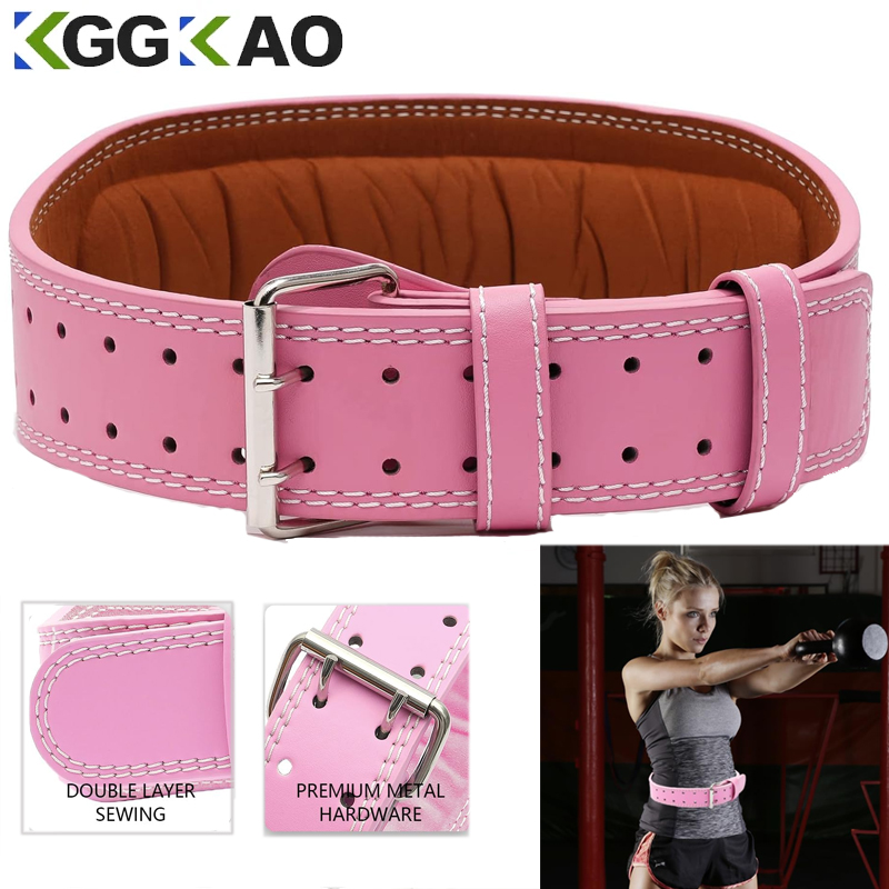 Leather Workout Belt - Cintura per sollevamento pesi fitness in