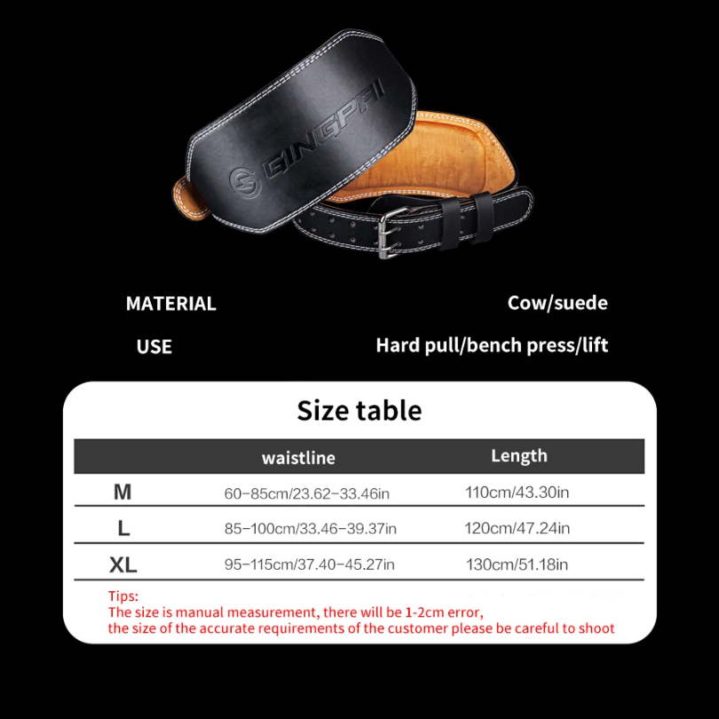 Cinture per sollevamento pesi  - Leather Workout Belt recensione e prezzo