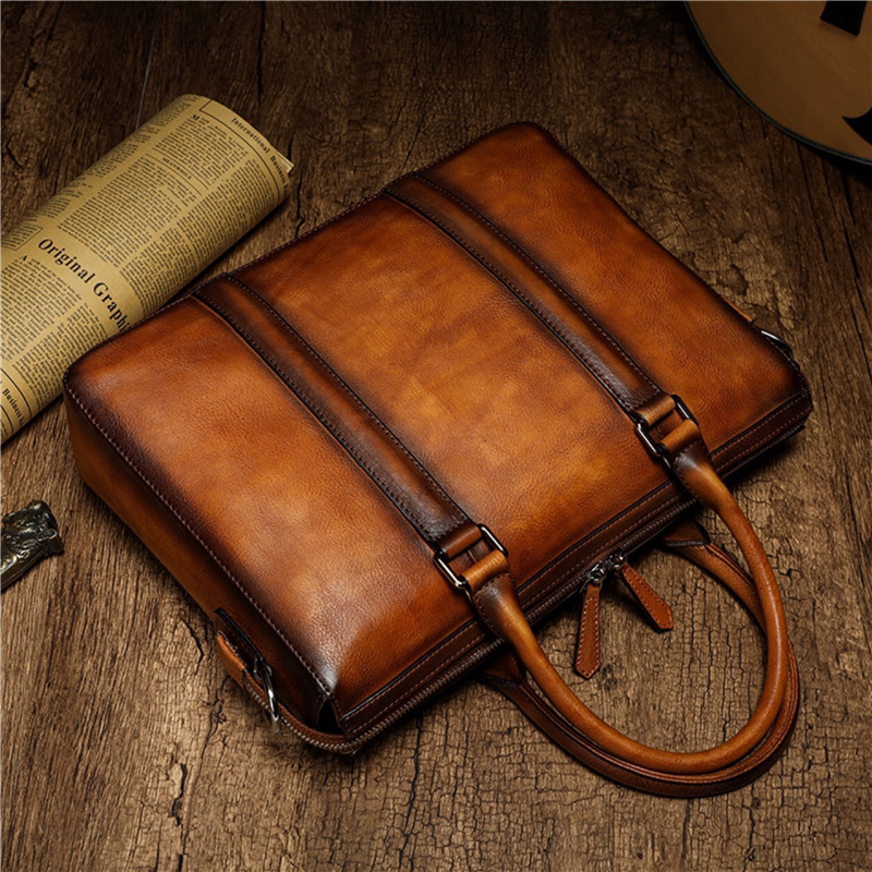 Borsa da lavoro in pelle di al - Vintage Leatherwork recensione e prezzo