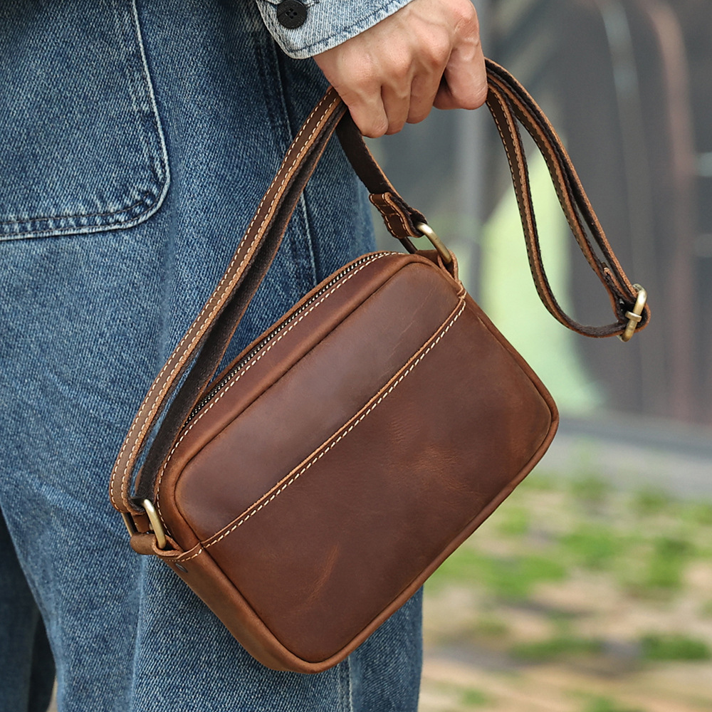 Borsa a Tracolla in Vera Pelle - Vintage Leatherwork recensione e prezzo