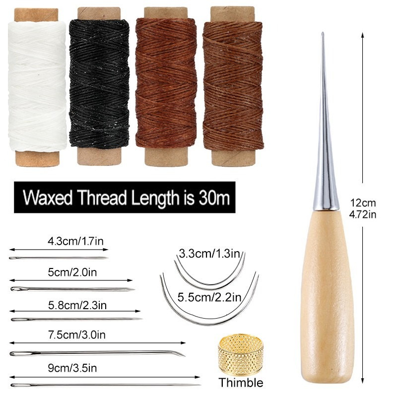 13 pezzi set da cucito in pell - Leatherwork Thread recensione e prezzo