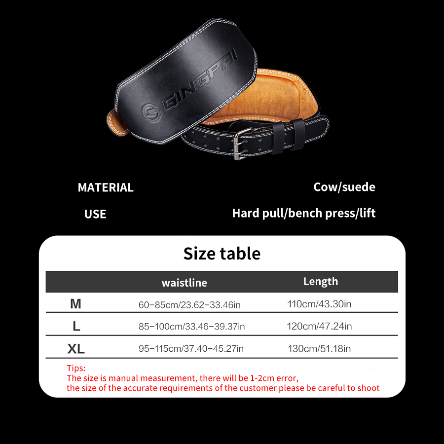 Cinture per sollevamento pesi  - Leather Workout Belt recensione e prezzo