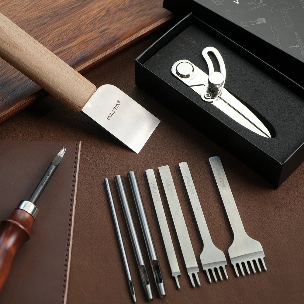 WUTA 74Pcs Kit Attrezzi Cuoio  - Beginner Leatherwork Kit recensione e prezzo