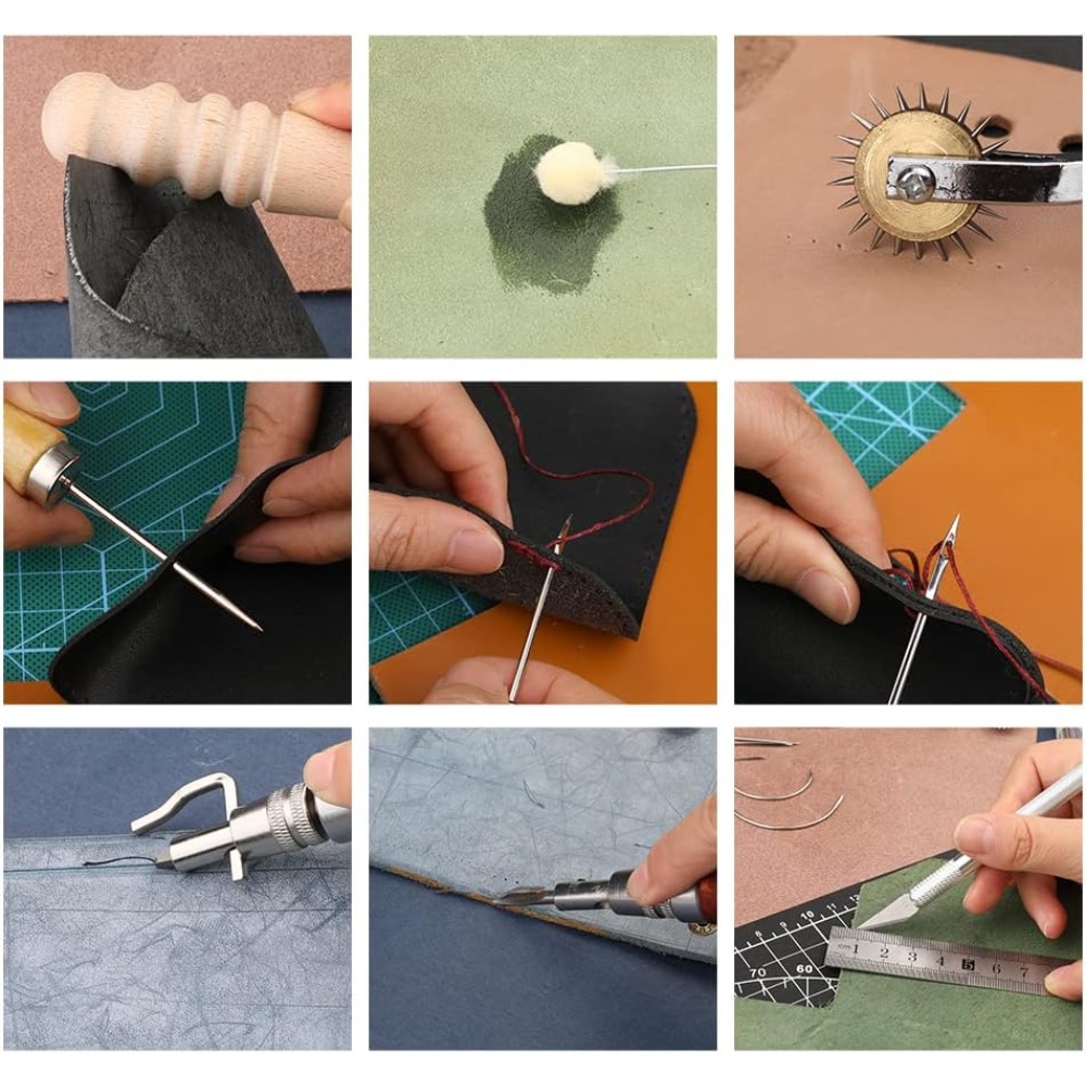 Kit Pratico di Strumenti per L - Beginner Leatherwork Kit recensione e prezzo