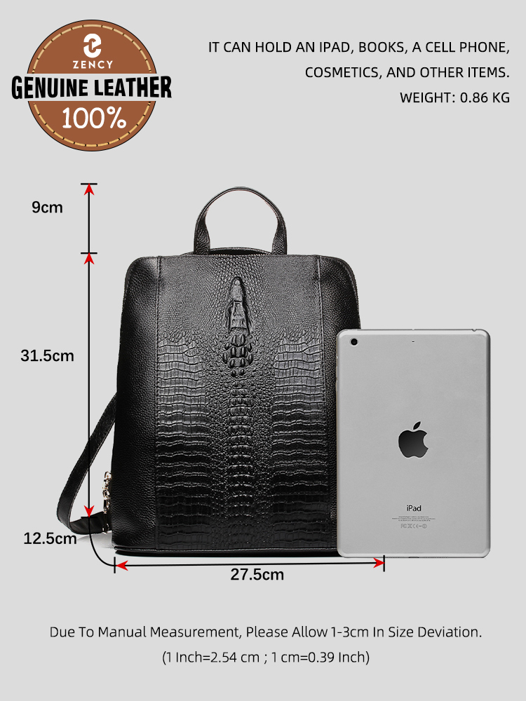 Zency Zaino da donna in pelle  - Leatherwork Bag recensione e prezzo